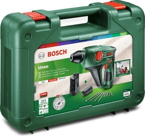 BOSCH Uneo 12 LI (2,5 Ah Çift Akü) Akülü Darbeli Delme/Vidalama Makinesi