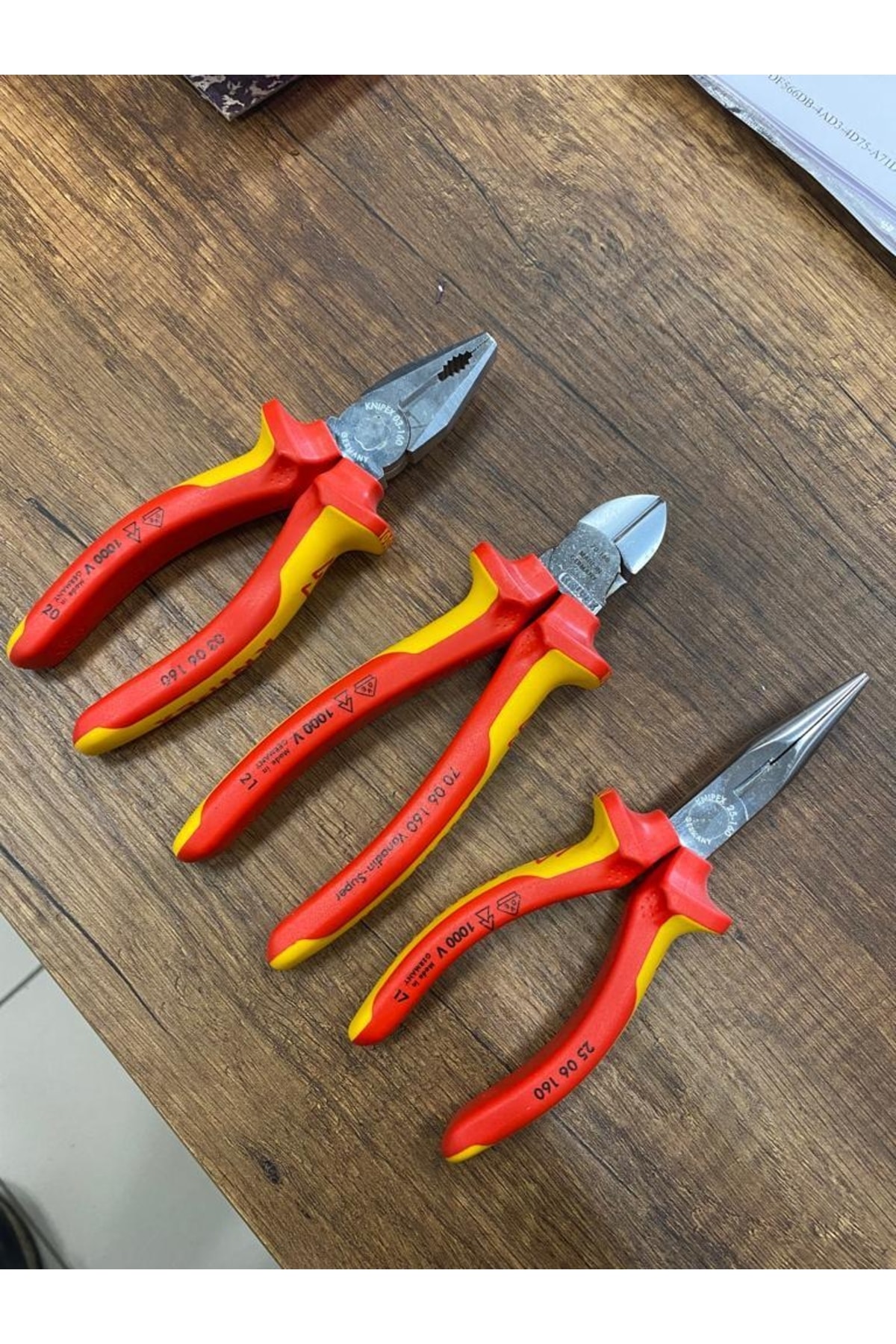 160 Mm Pense Yan Keski Kargaburun Seti 1000 V Vde Made In Germany