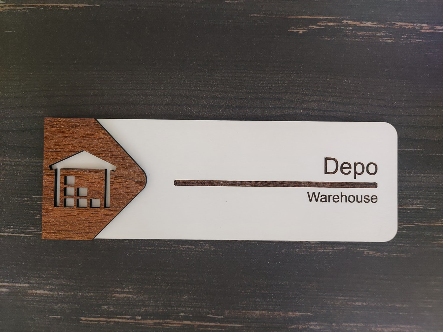 Depo Ofis Oda Kapı İsimliği Yönlendirme Tabelası Levhası Kişiselleştirilebilir