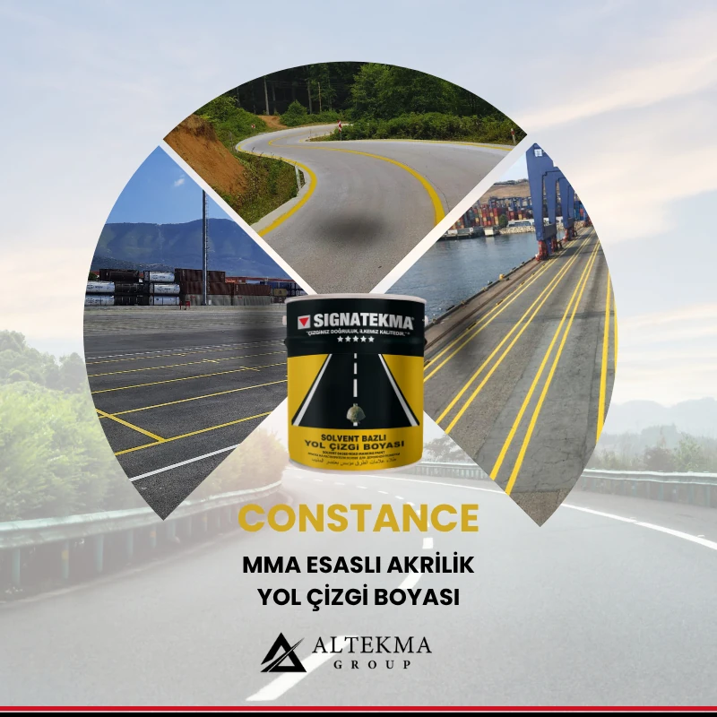 Constance | Mma Esaslı Akrilik Yol Çizgi Boyası - Siyah - 25 Kg