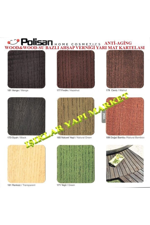Wood&w-antiaging-ahşap Verniği-yarı Mat-su Bazlı-2,5litre (2,60KG.)-163-açık Meşe