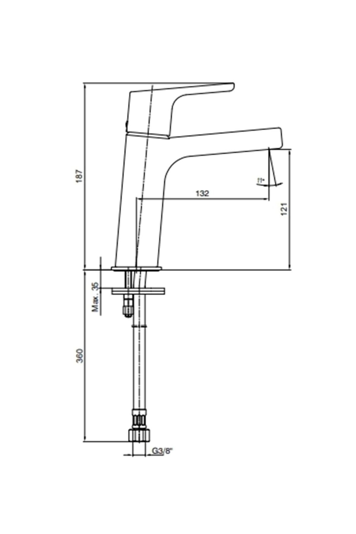 E.c.a Luna Lavabo Bataryası 102108940
