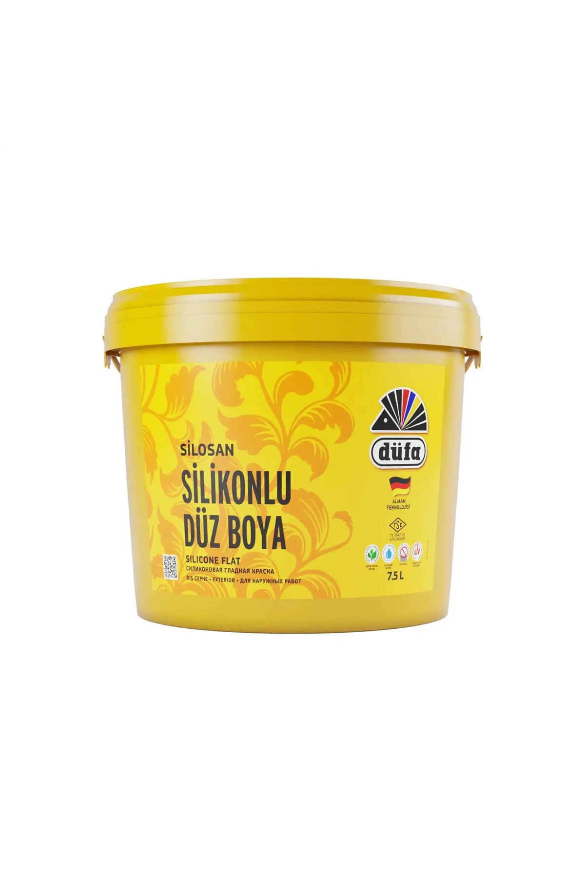 Silikonlu Düz Dış Cephe Duvar Boyası 7.5 L