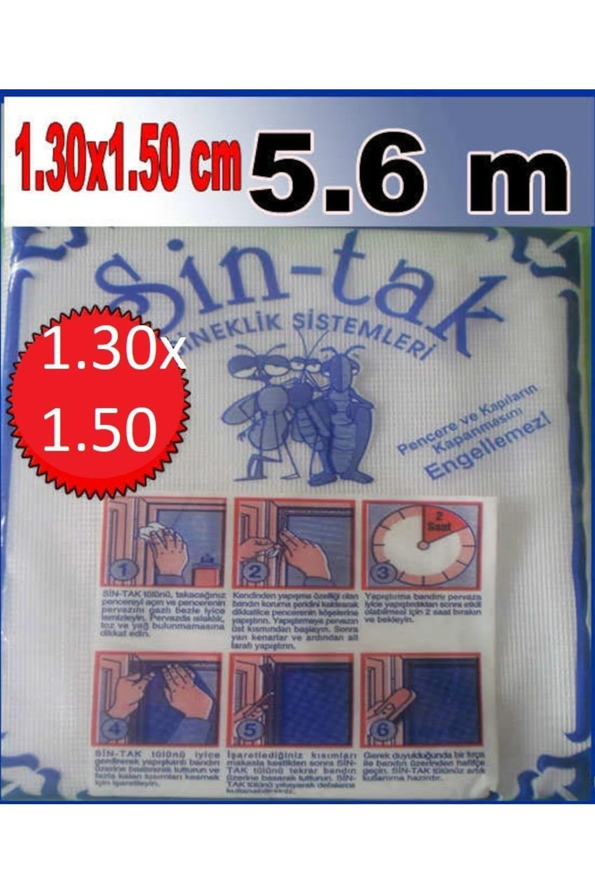 105x210 Cm Çift Kanat Pratik Pencere Ve Kapı Sinekliği