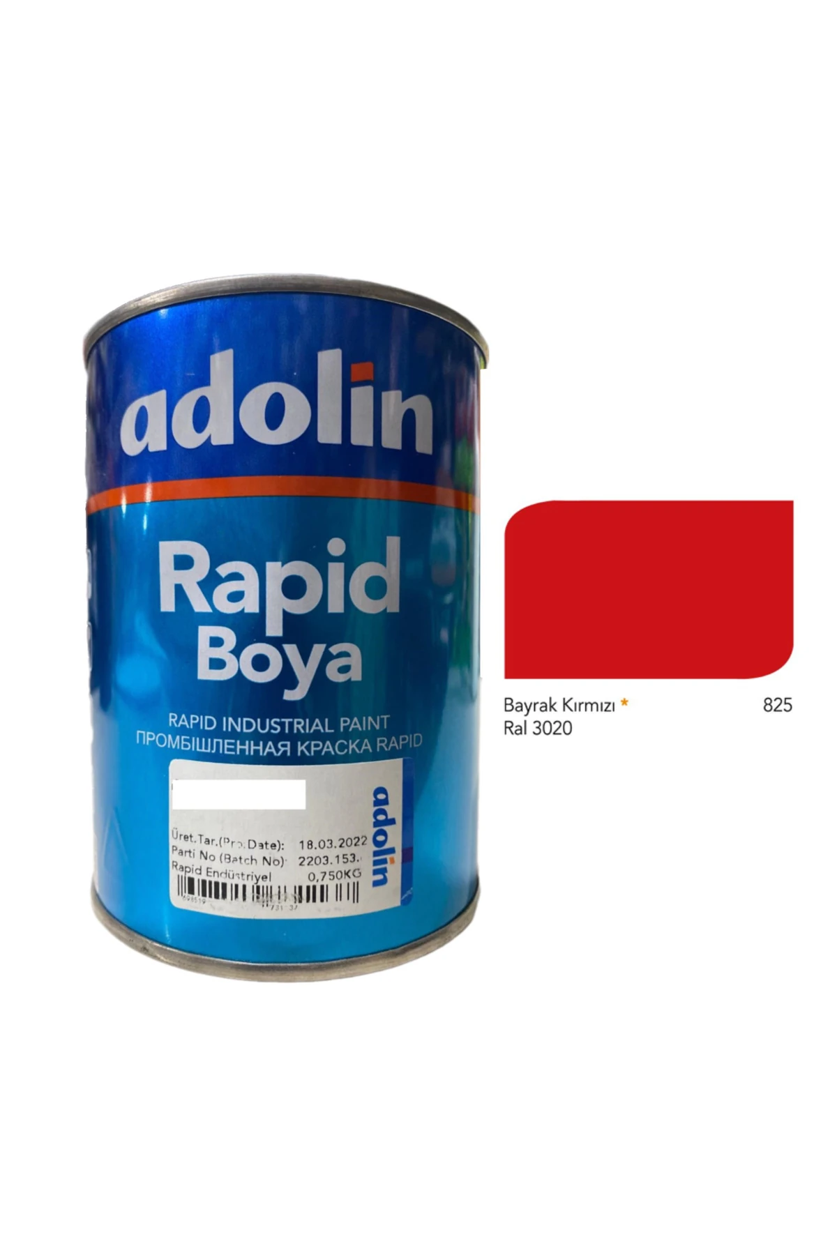 Rapid Endüstriyel Boya Bayrak Kırmızı Ral 3020
