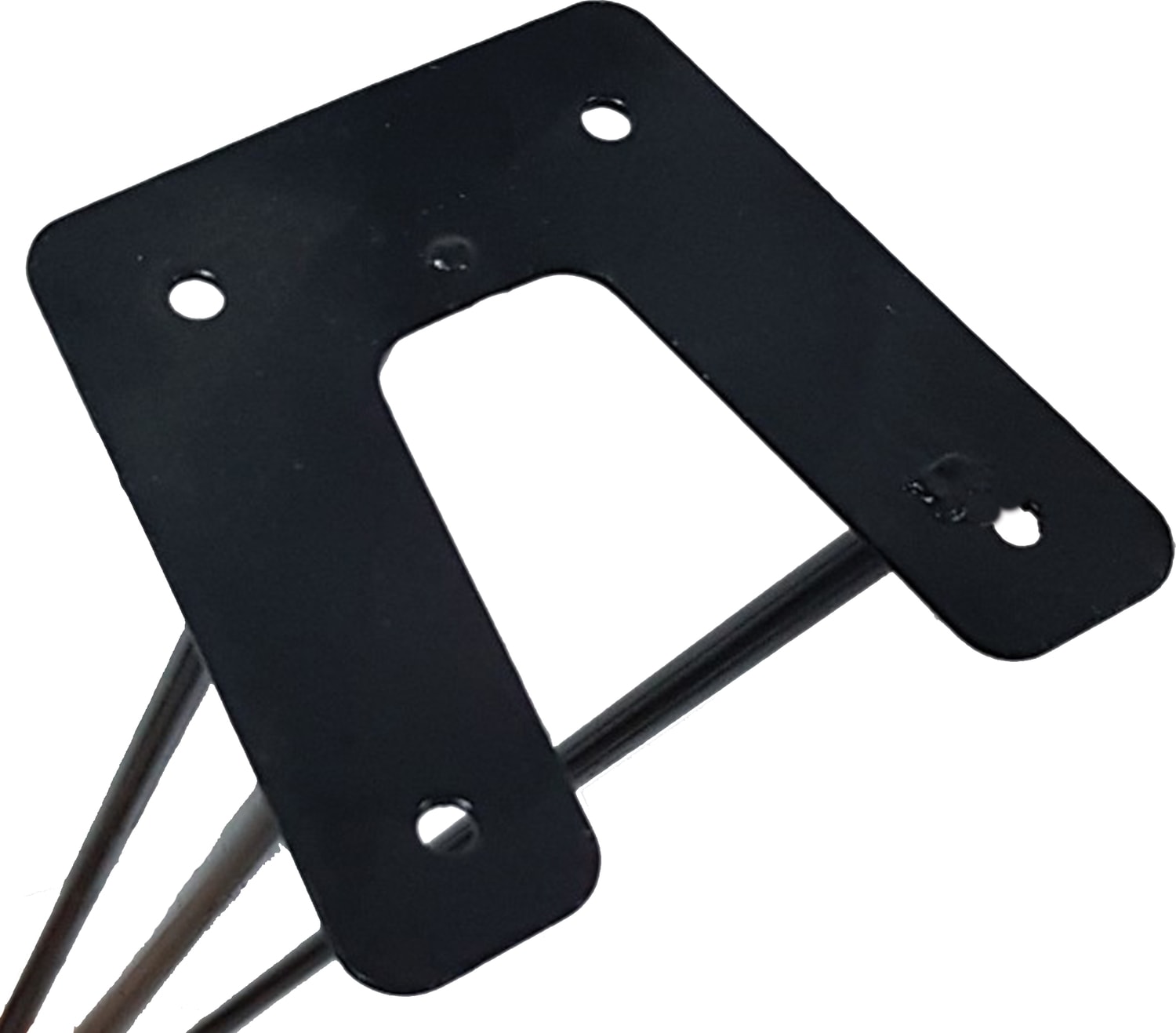 İzmir 3 lü Metal Firkete Ahşap ve Kütük Sehpa Ayağı 48 cm