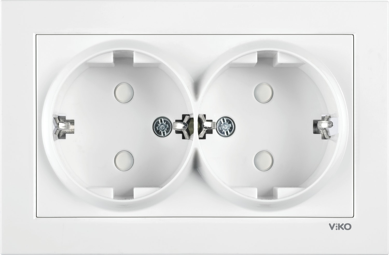 Karre 55 Serisi Çocuk Korumalı C1 Mekanizmalı Topraklı Priz Beyaz - 90940058