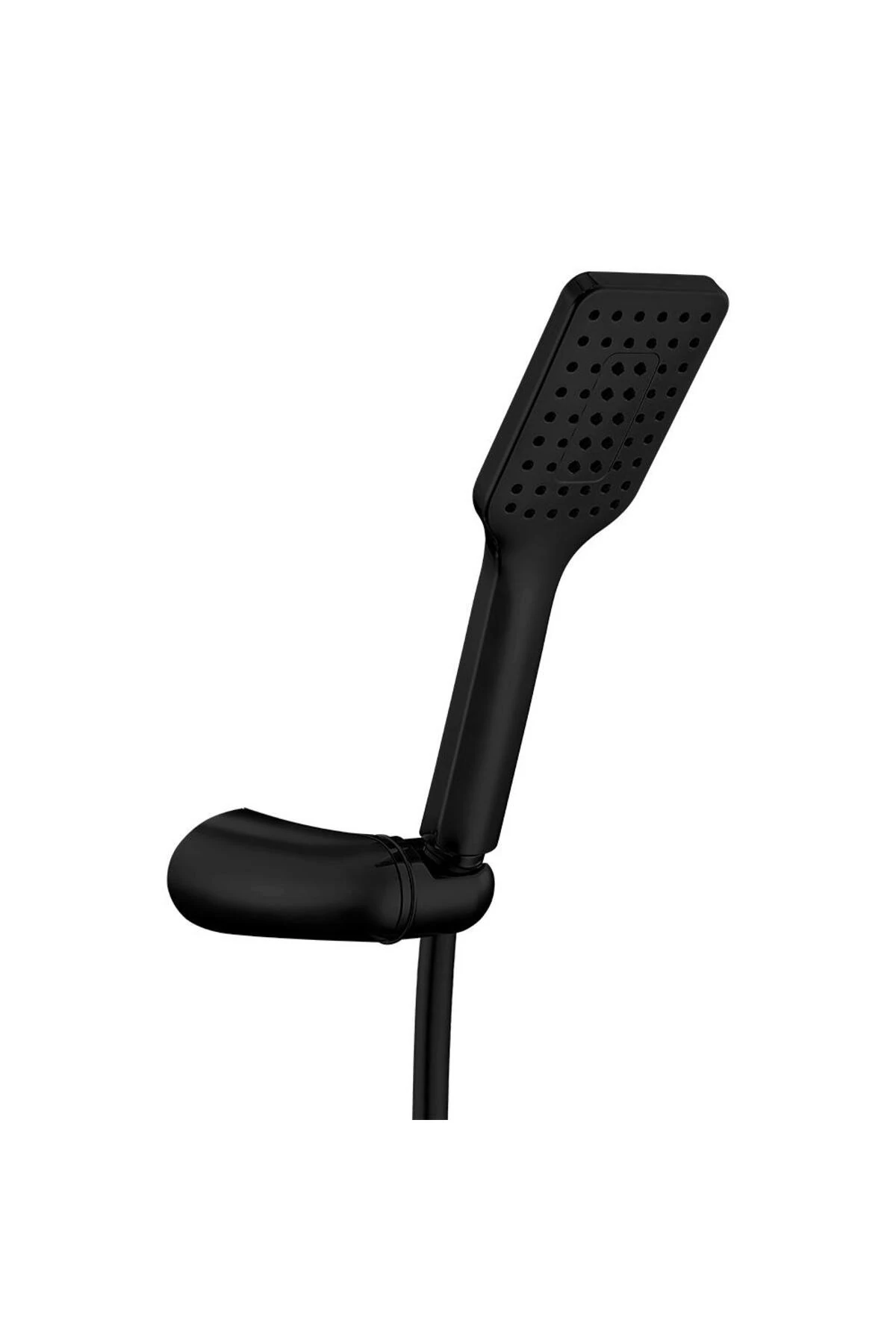 Tiera Mafsallı El Duş Seti Mat Siyah (Kenetli Spiralli) 102117383C1