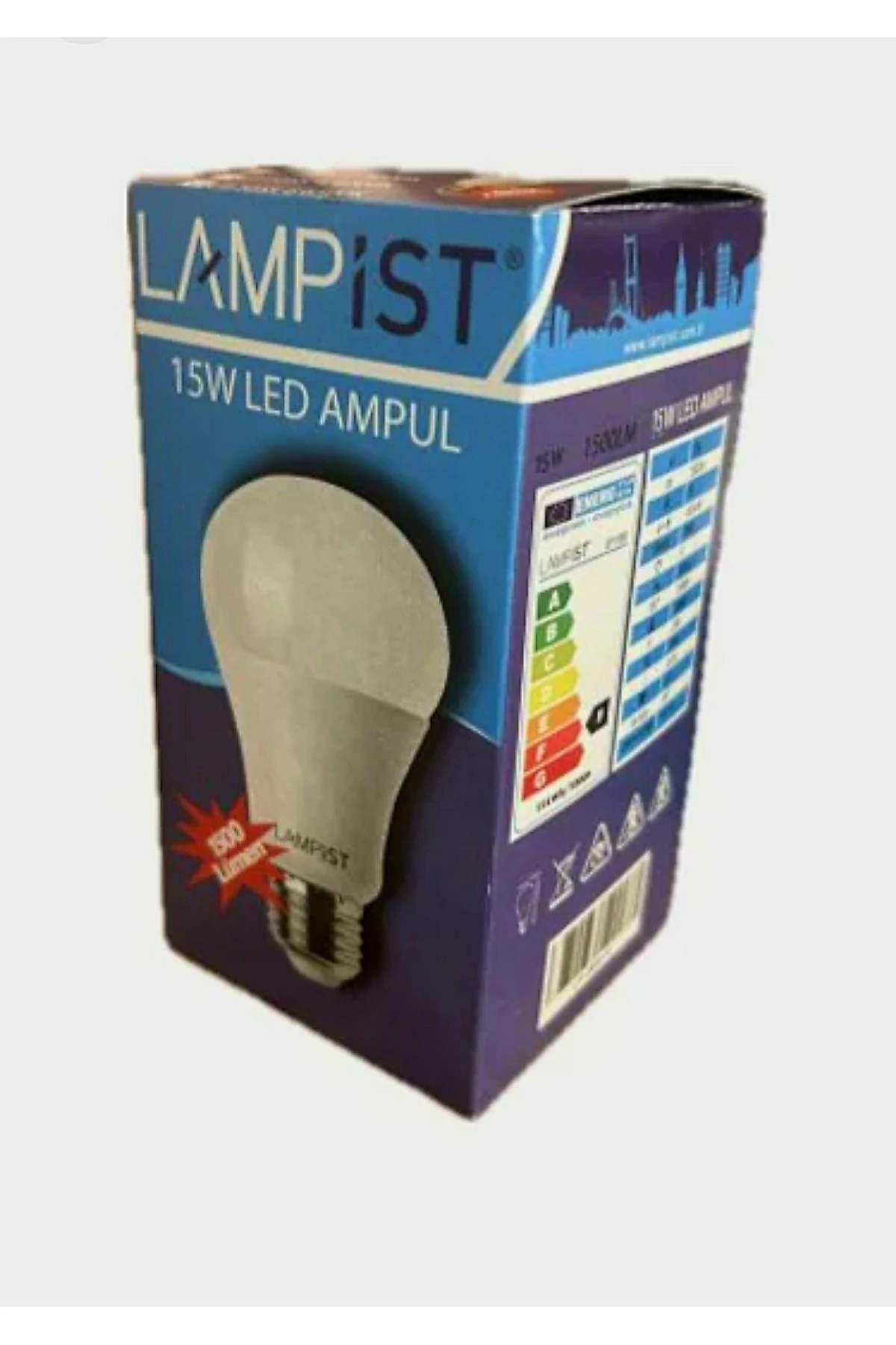 Lampist 15W 1500 Lümen Led Ampul
