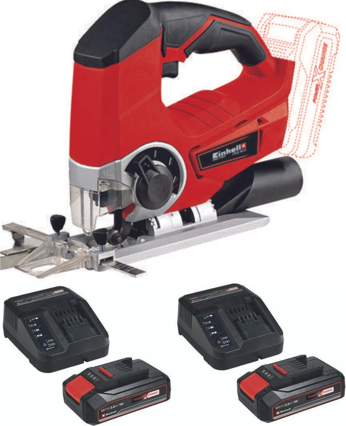 Te-Js 18 Li 2X2.5AH Akülü Dekupaj