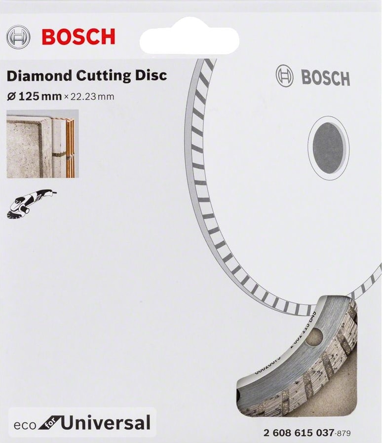 BOSCH - Ekonomik Seri Genel Yapı Malzemeleri Için Elmas Kesme Diski 125 mm Turbo