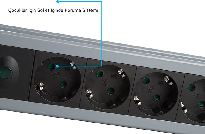 Swapp SPGKS05 1.5m 5 Li Akım Korumalı Priz Çoklayıcı