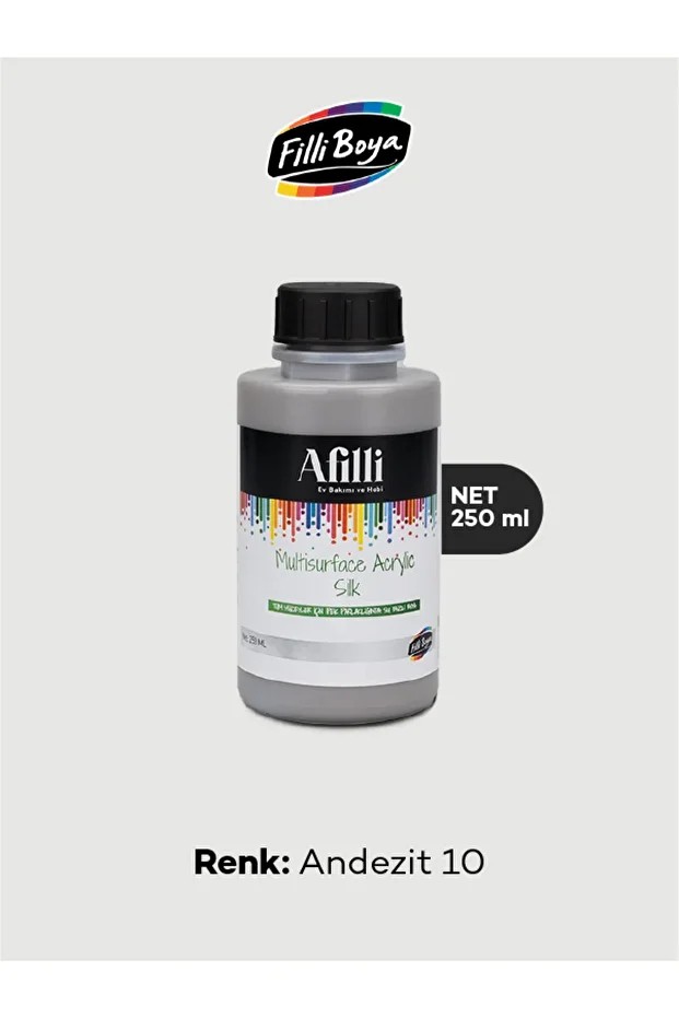 Afilli Multisurface Akrilik Ipeksi Mat 250 ml Andezit 10