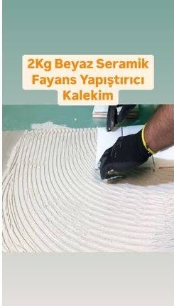 2kg Seramik Fayans Yapıştırıcı Beyaz Kalekim