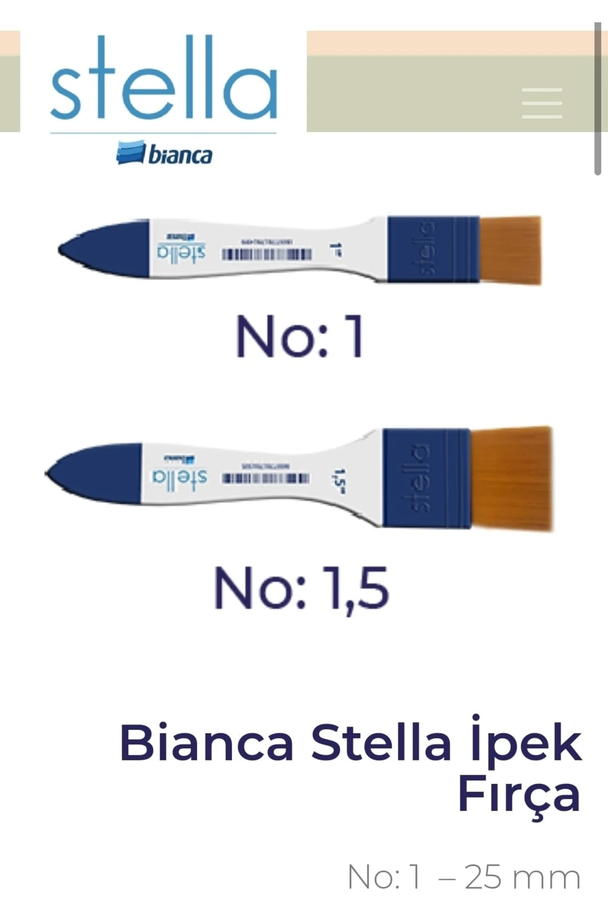 STELLA İpek Fırça No:1