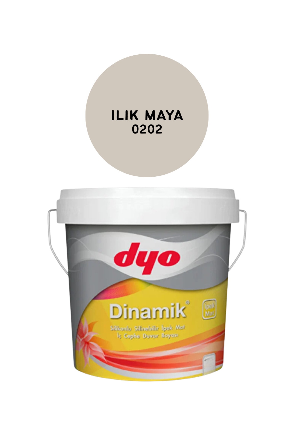 Dinamik Ipek Mat Silikonlu Iç Cephe Duvar B. Ilık Maya 0202 15 Lt.