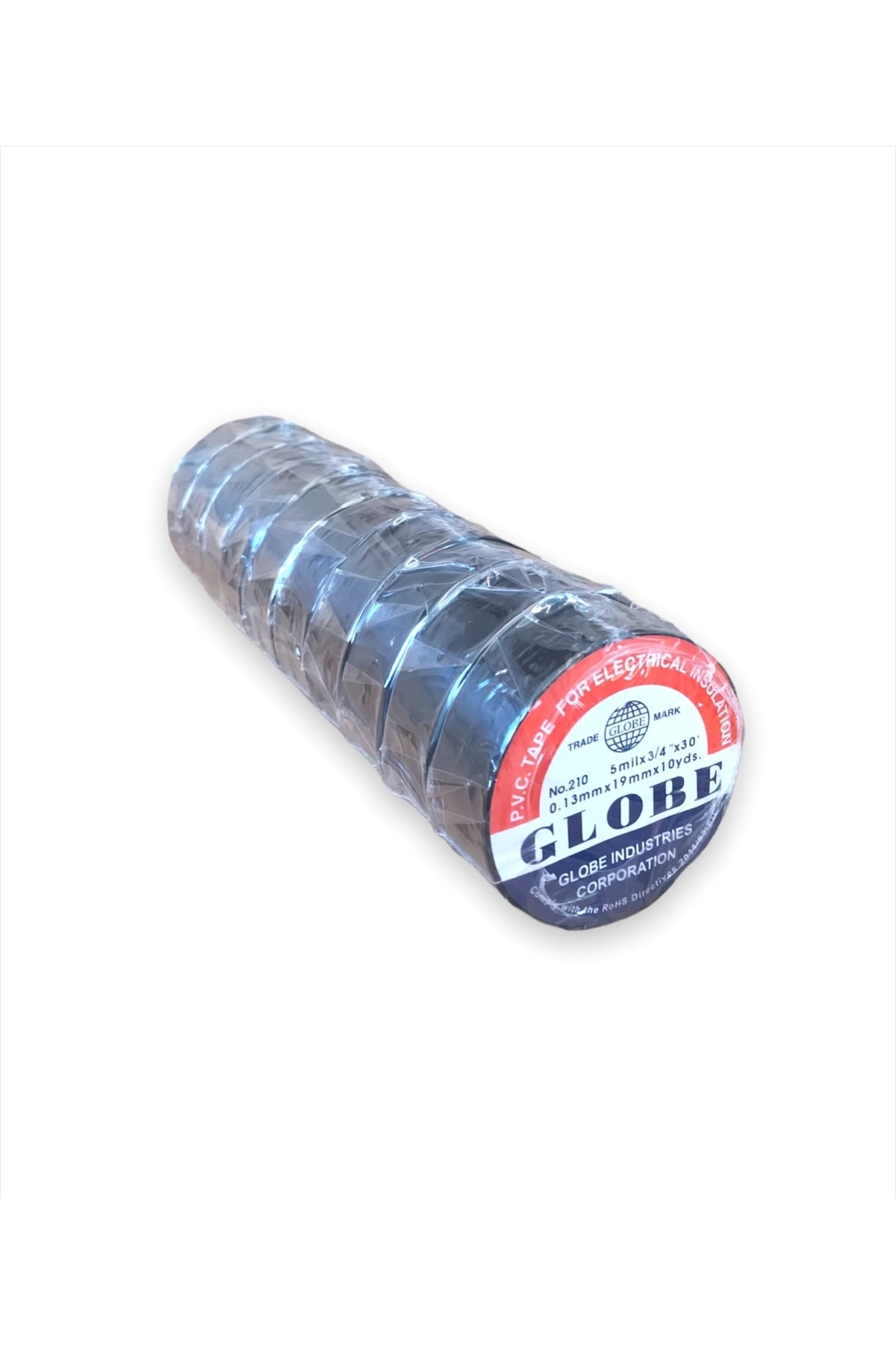 GLOBE İzole Bant / Siyah Renk (10'lu Paket)