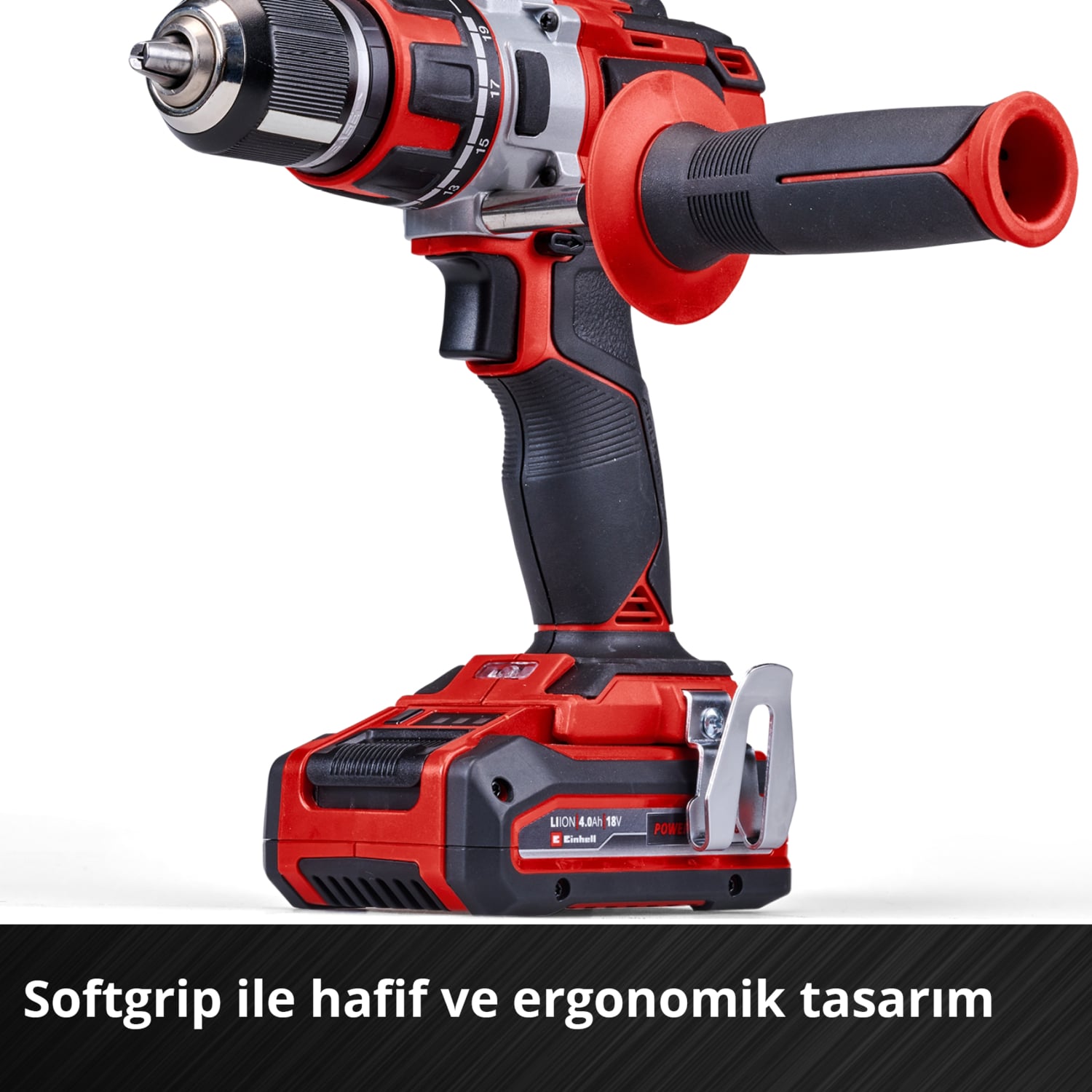 EİNHELL Professional Akülü Vidalama TP-CD 18/80 Li BL-Solo Power X-Change (18 V, Kömürsüz, 80 Nm, 13 mm mandren, 2 vites, 19 tork ayarı, delme modu, akü dahil değildir) - 4514300