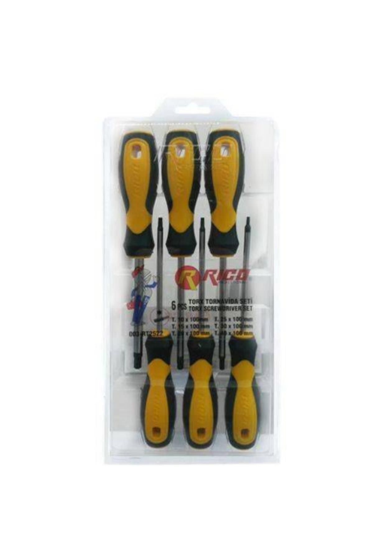 RİCO Klasik Torx Tornavida Seti 6 Parça