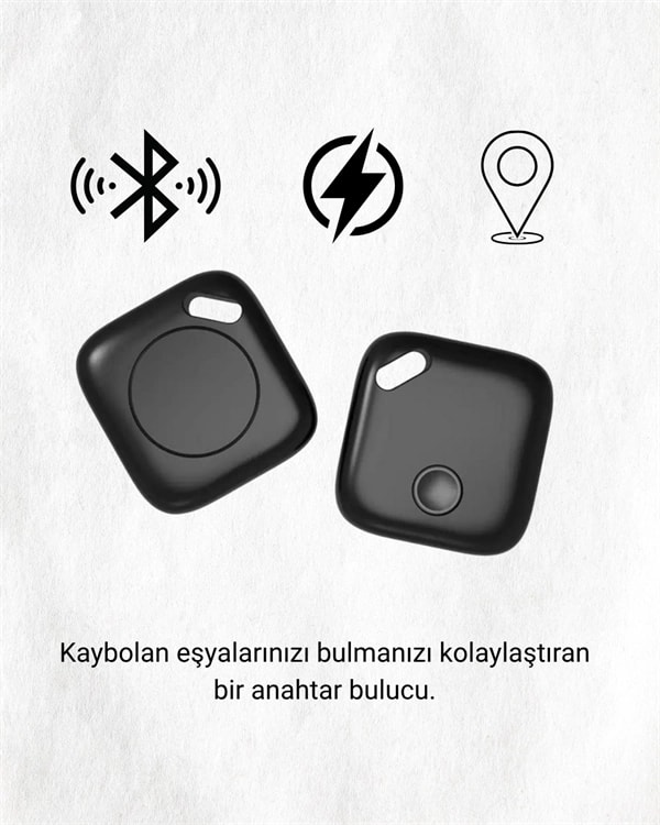 Ios & Android Uyumlu Smart Tag | Uzun Pil Ömrü | Bul Uygulaması ile Entegre Akıllı Takip Cihazı