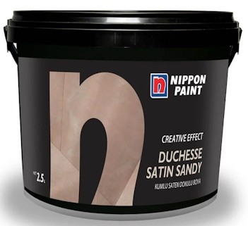 Nippon Duchesse Satin Sandy Kumlu Saten Dokulu Efekt Boya 15 LT