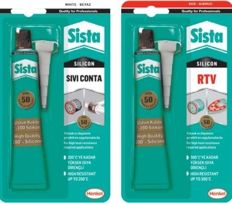 Sista Rtv Sıvı Conta Kırmızı 50gr