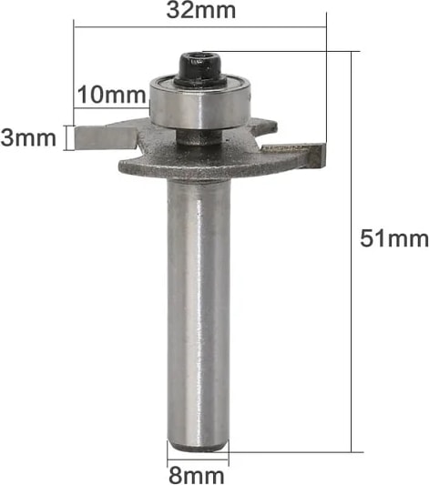 8mm Shank No1 1 Adet 6mm 8mm Shank "t" Tipi Bisküvi Ortak Planya Ahşap Yönlendirici Bit T-Yuvası Freze Kesiciler Ağaç Işleme Aletleri (Yurt Dışından)