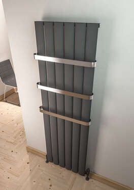 Serez Dikey Alüminyum Radyatör 565X1800 Pütürlü Beyaz (Ral 9016)