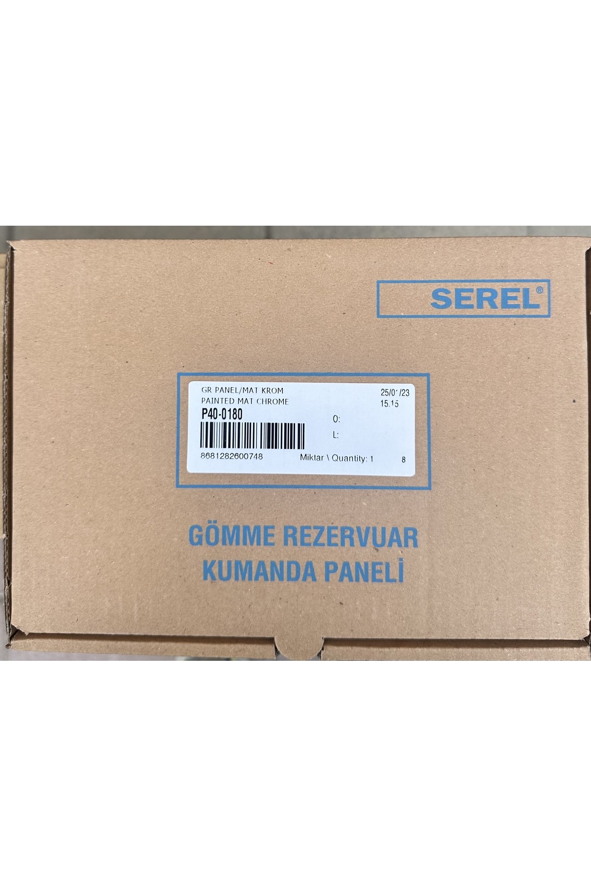 Serel Gömme Rezervuar + kumanda paneli (mat) +  taharet musluğu