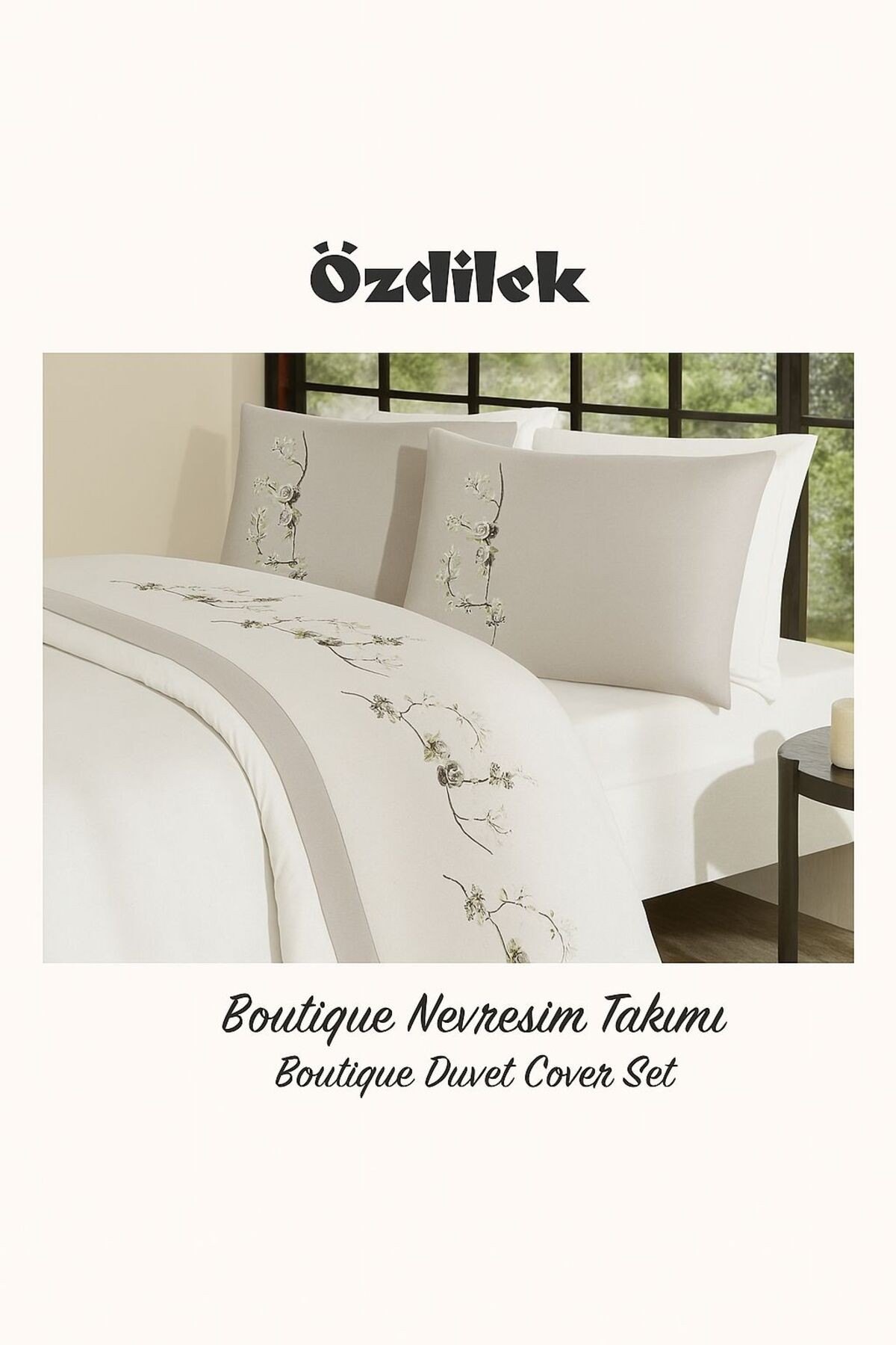 ÇİFT KİŞİLİK NEVRESİM TAKIMI NAKIŞLI 4 YASTIK