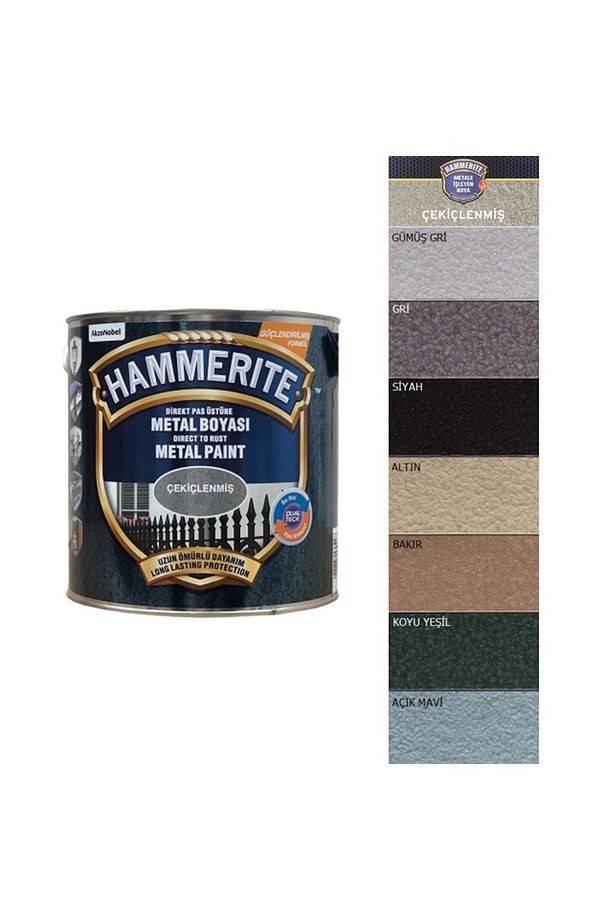 Hammerite Direkt Pas Üstü Çekiçlenmiş Metal Boyası 0,75l