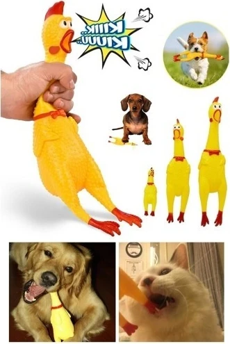 Ses Çıkaran Tavuk Kedi Köpek Oyuncağı 30 Cm.