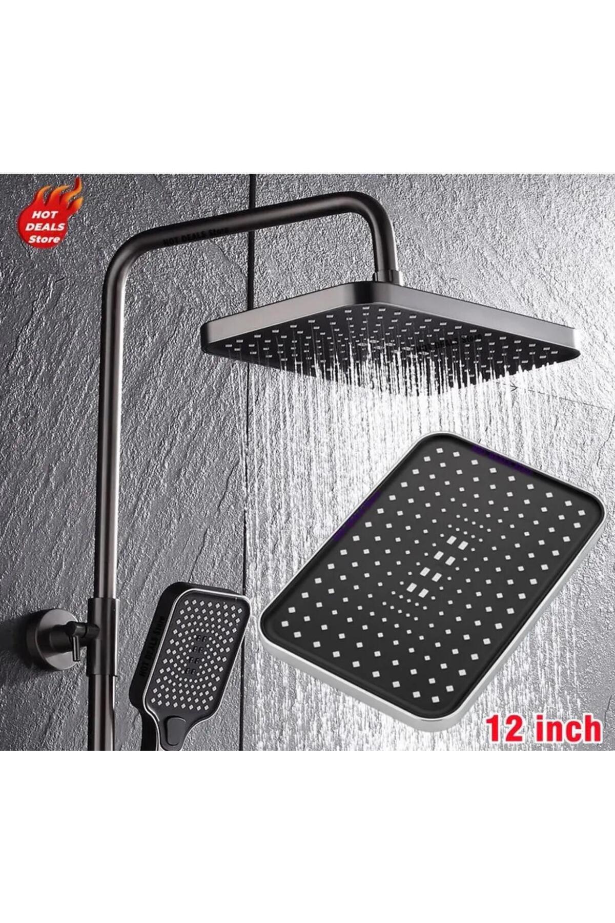 PREMIUM MAT SİYAH TEPE DUŞ SETİ,MAT SİYAH YAĞMURLAMA TEPE DUŞ SETİ,PREMIUM ROBOT DUŞ