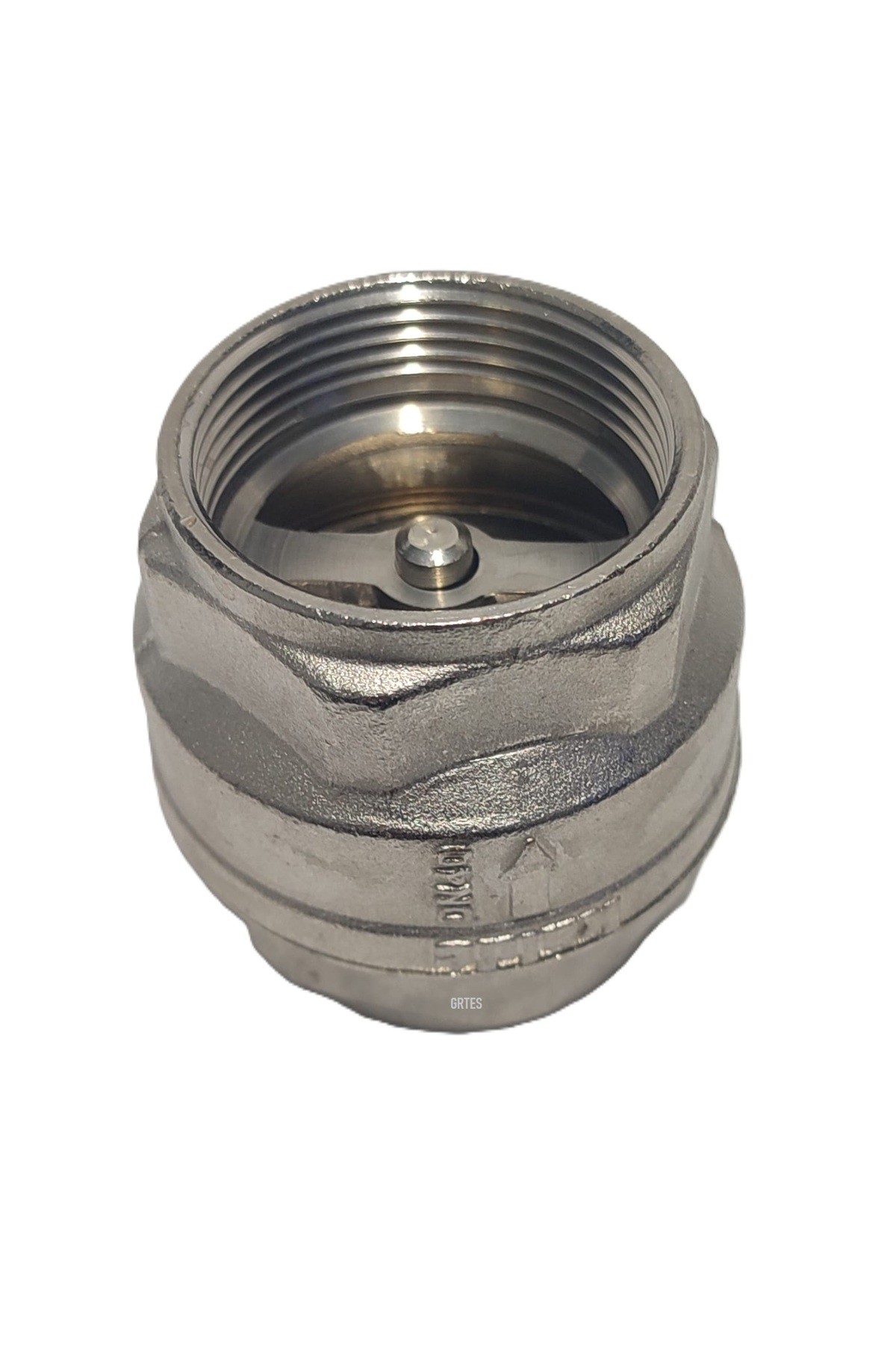 (2'li Paket) 11/2" Dn40 Sarı/Krom Dik Çekvalf - Vertical Check Valve