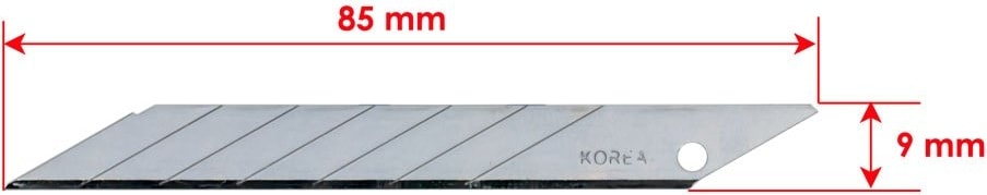 J46-R/30 Kretuar Tip 9 mm Maket Bıçağı Yedeği - 10’lu