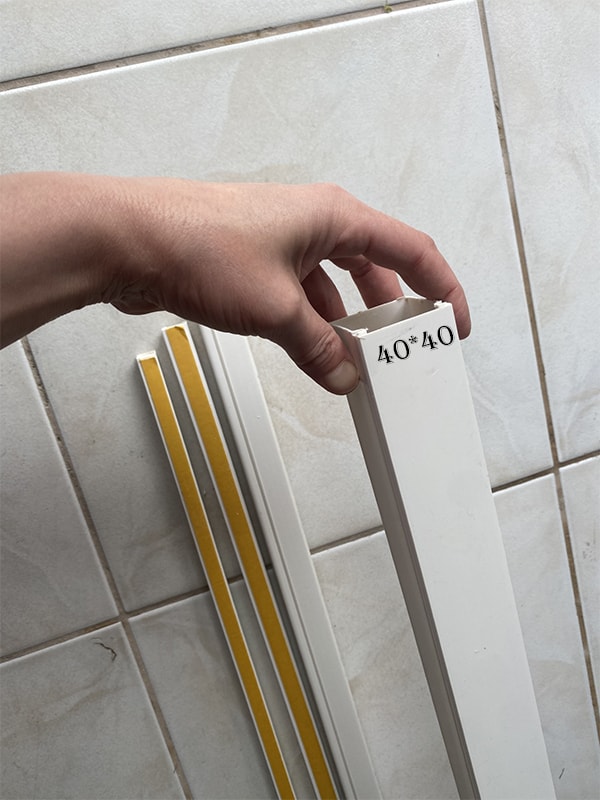 40*40 10 Adet 20MT Kablo Kanalı, Kendinden Yapışkanlı, Sağlam Yapışma, Dağınıklığa Karışıklığa Son