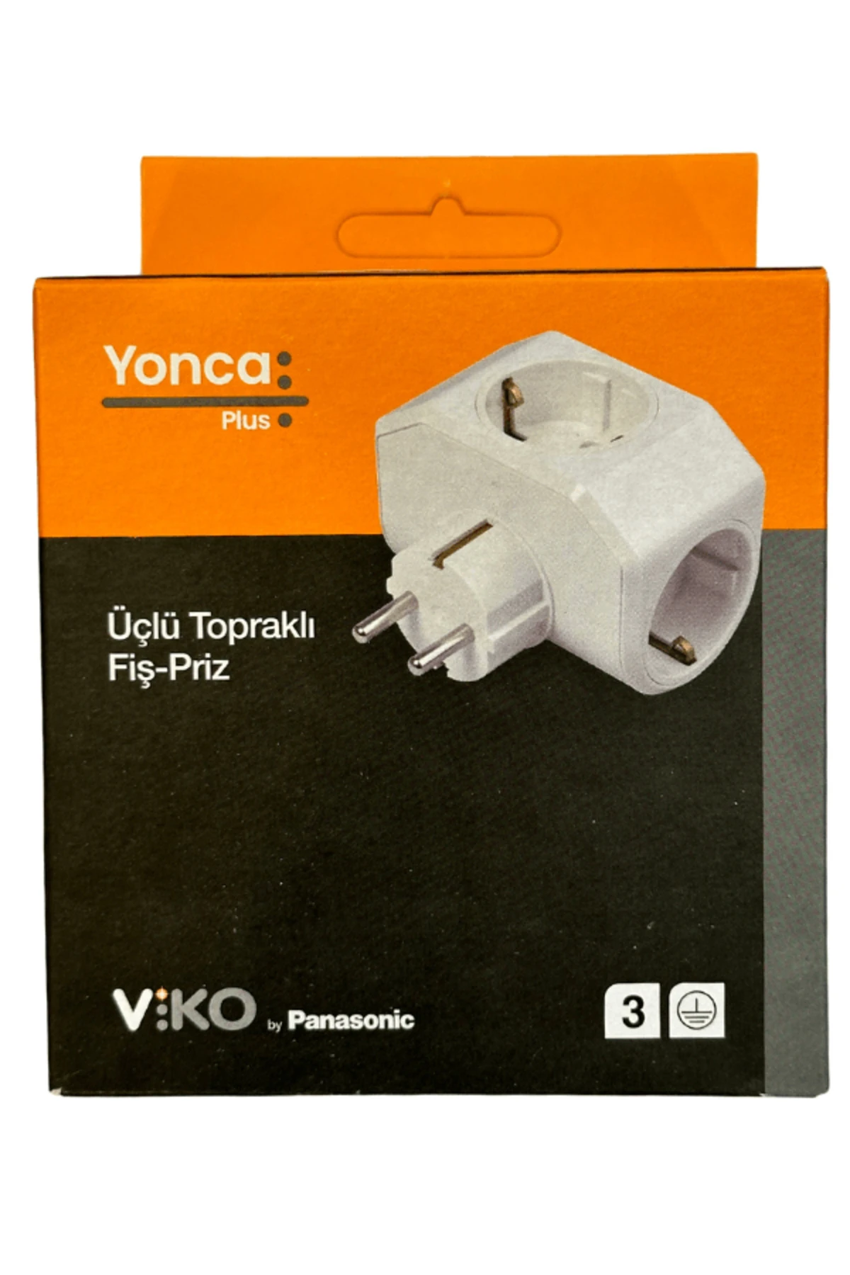 Viko Üçlü Topraklı Fiş Priz Yonca Plus Beyaz (4 Adet)