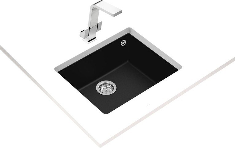 Square 50.40 Tg Black Tezgah Altı Granit Evye