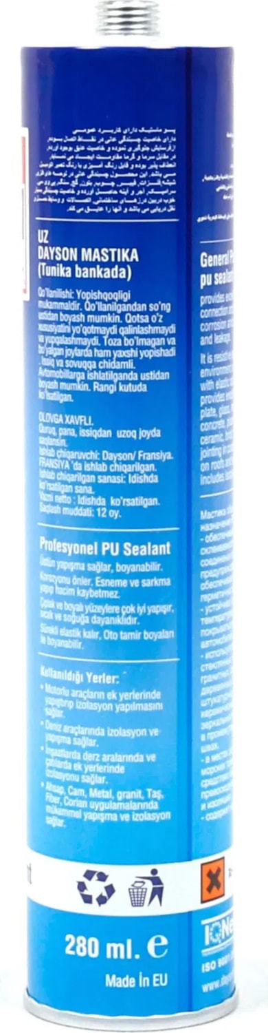 Extra Poliüretan Mastik 280 ml | Profesyonel Yapıştırma
