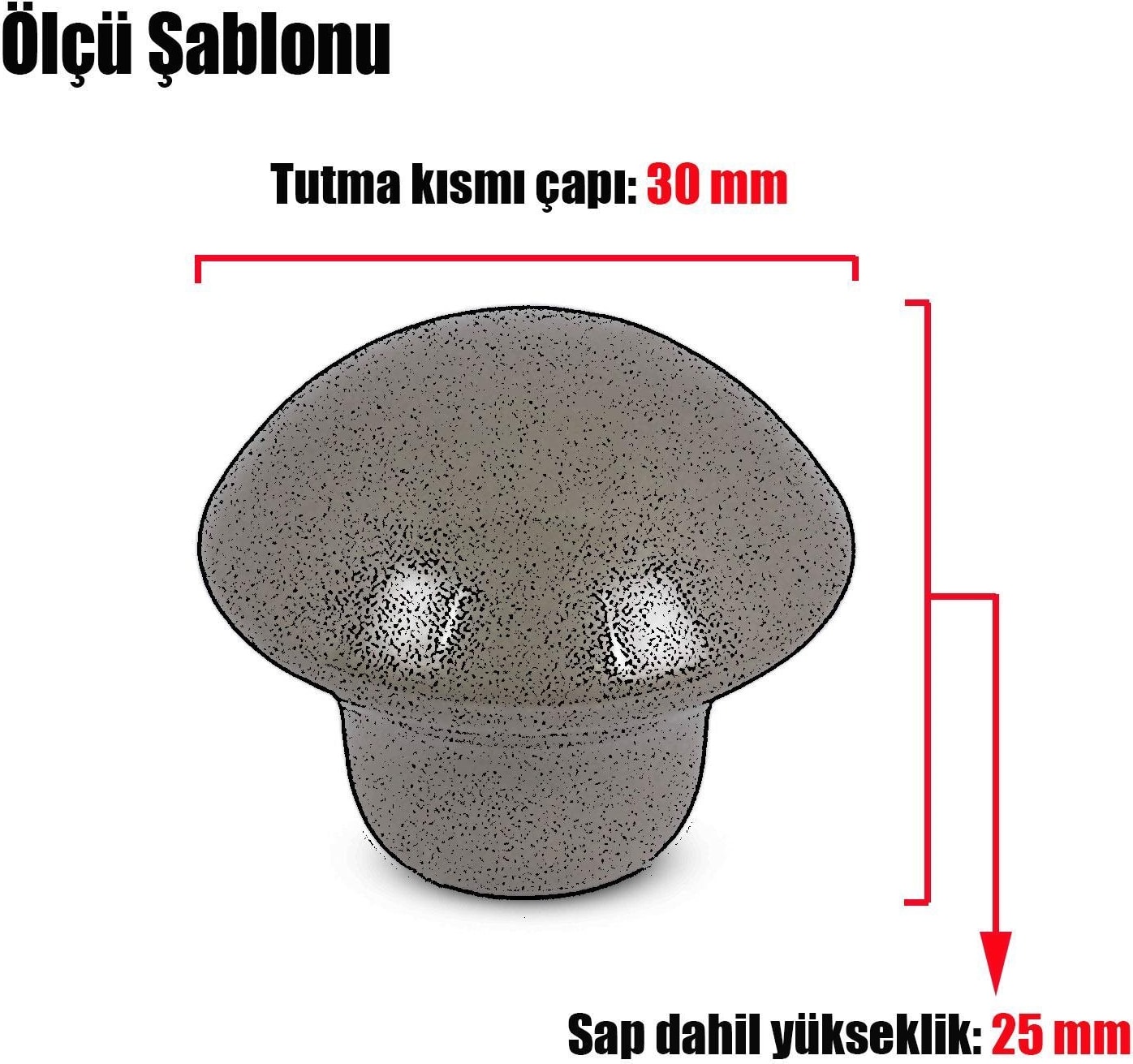 10 Adet Düğme Mobilya Mutfak Kulp Çekmece Dolap Kapak Kulbu Krom Metal