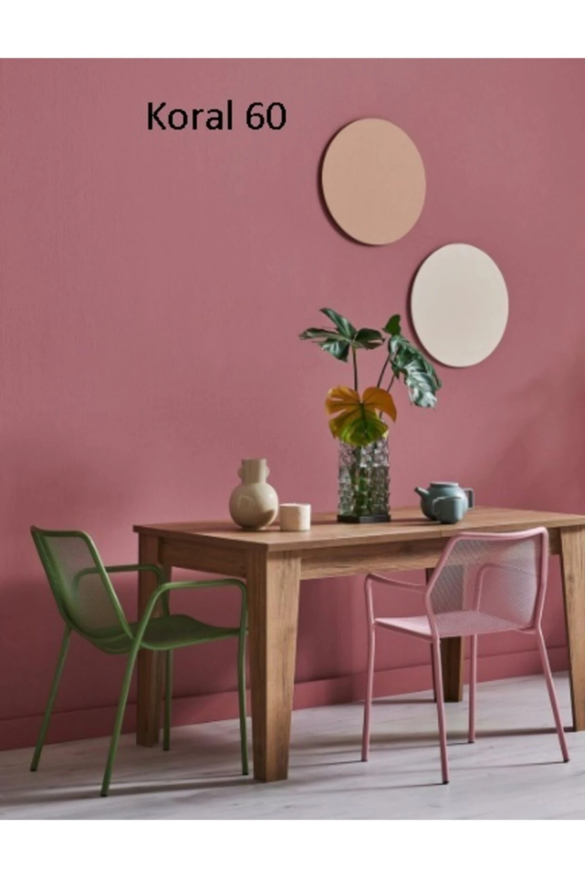 Silikonlu Mat Silinebilir Iç Cephe Boyası 2.5lt Renk: Koral60+kendinboya Set