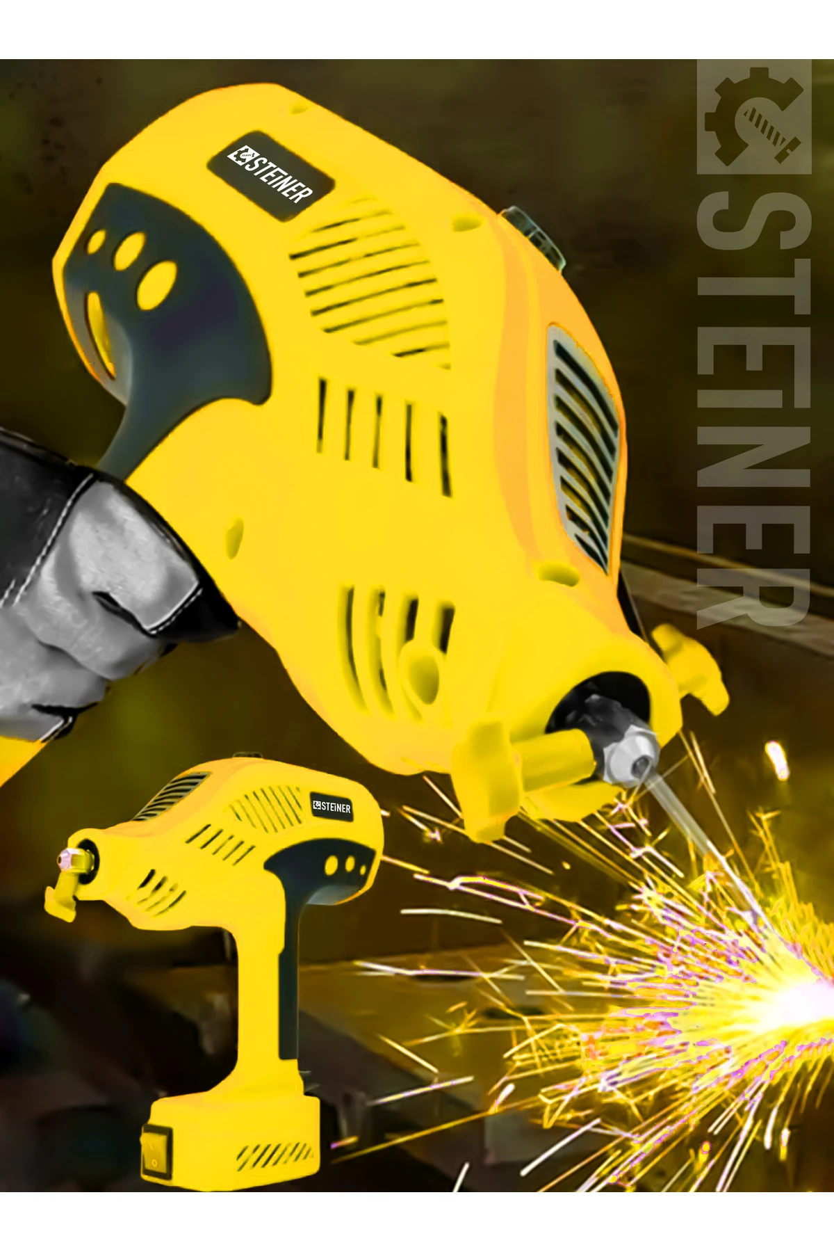 Profesyonel S-300 Amper Çift Kartli Çift Soğutma El Tipi Invertör Elektrikli Kaynak Makinesi