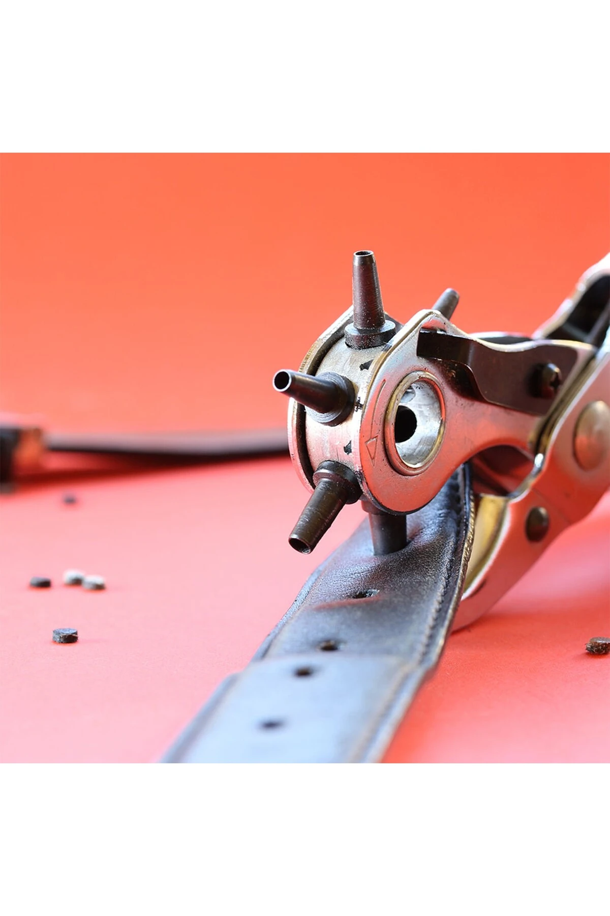 Kemer Deri Delme Pensesi Metal 2'li Set 6 Farklı Boyutta Delici Delik Açıcı Perçin Perçinleme