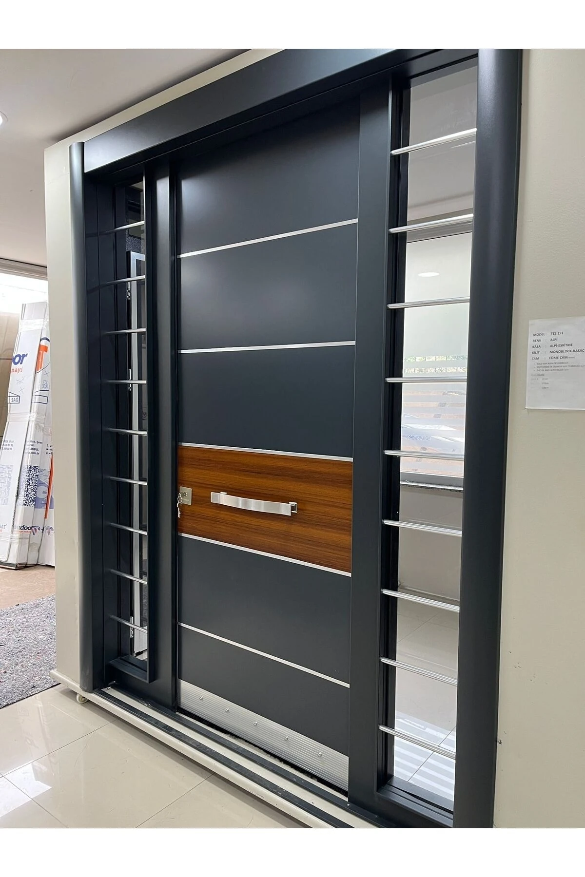 Kompozit Çelik Kapı Dış Mekan Yağmura Dayanıklı Çelik Kapılar Tırnaklı Sistem