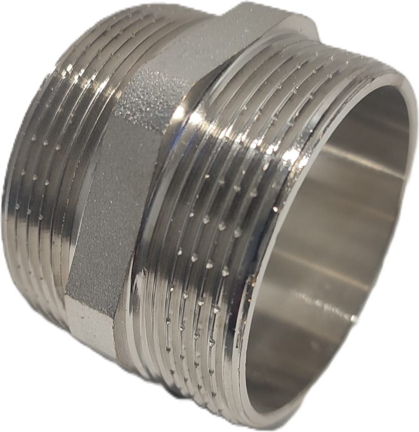 2" Sarı / Krom Dişli Nipel DN50 - Chrome Nipple