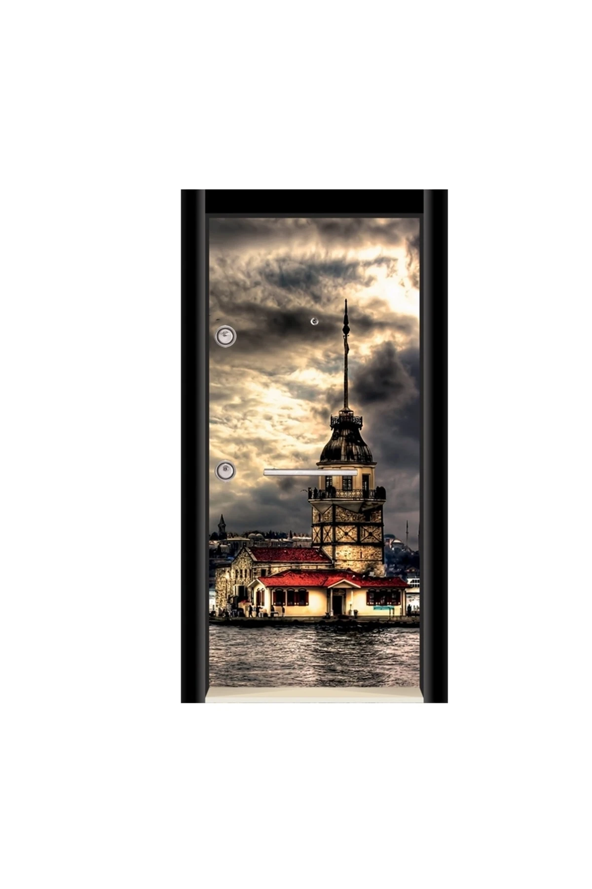 Tez1259 Ultralam Düz Model Çelik Kapı Tırnaklı Sistem Sol Açılım