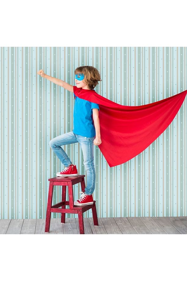 Adakids 8928-2 Genç Çocuk Çizgili Desenli Duvar Kağıdı