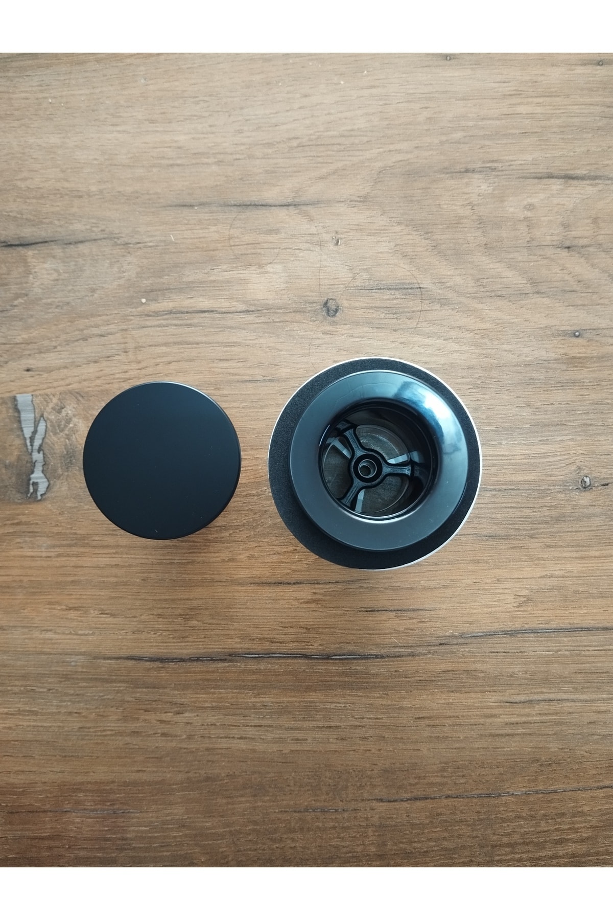 pop-up waste siyah renk lavabo evye sifonu körüklü ac kapa