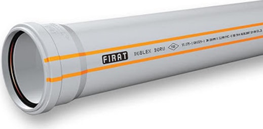 100*1000 Pvc Atık Su Borusu 3.2 mm Dublex