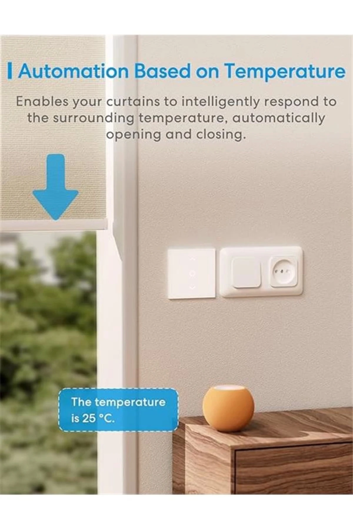 Meross Akıllı Panjur Anahtarı, Nötr Tel Gerekli, Akıllı Ev Sistemleri, HomeKit Alexa Google Home